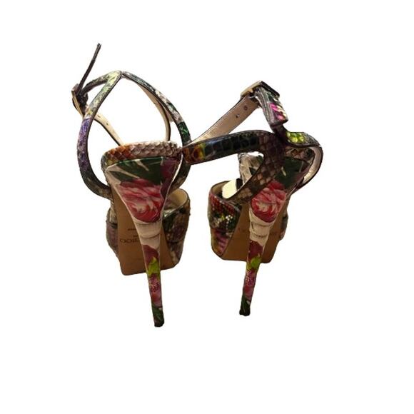 Jimmy Choo – Lola Floral Python, size 35 1/2 - size 6 US - Picture 3 of 7